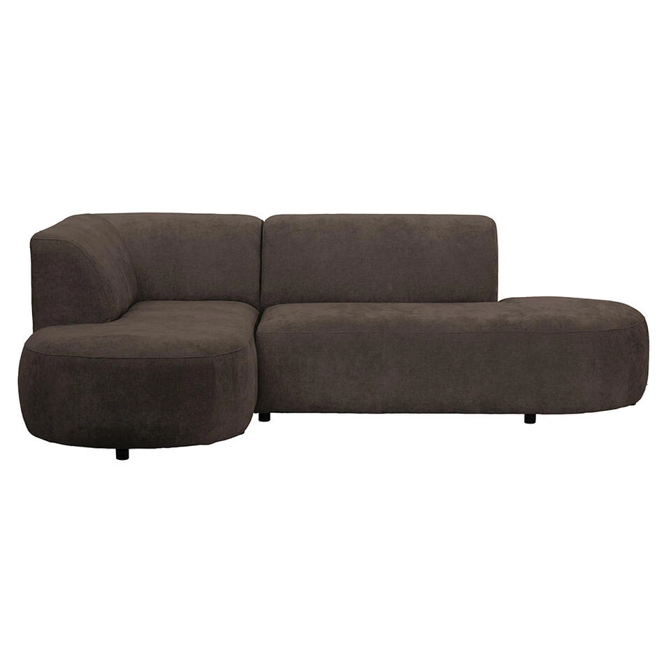 Hoekbank Luna Links - Stof Rebel - Bruin 3 Hoekbank Luna Links - Stof Rebel - Bruin