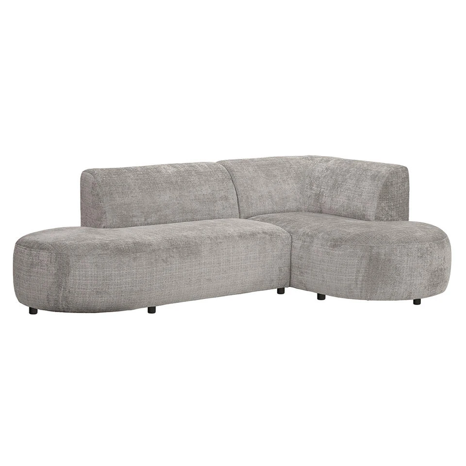 Hoekbank Luna Rechts - Stof Cremona - Beige 4 Hoekbank Luna Rechts - Stof Cremona - Beige - Afbeelding 2