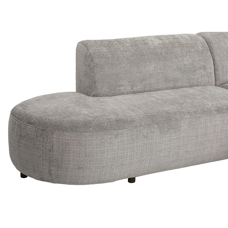 Hoekbank Luna Rechts - Stof Cremona - Beige 9 Hoekbank Luna Rechts - Stof Cremona - Beige - Afbeelding 7