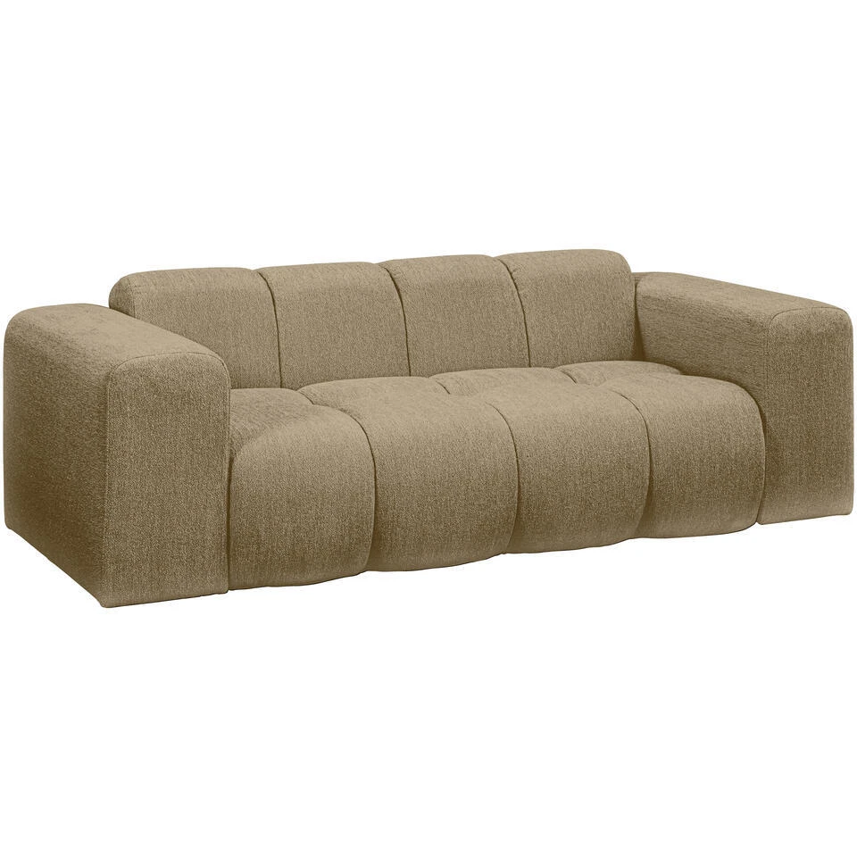 Bank Beau 2-zits - Stof Raven - Taupe 4 Bank Beau 2-zits - Stof Raven - Taupe - Afbeelding 2