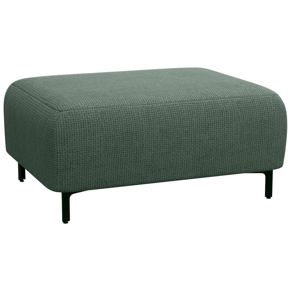 Hocker Elsa - Stof Eden - Saliegroen 4 Hocker Elsa - Stof Eden - Saliegroen - Afbeelding 2