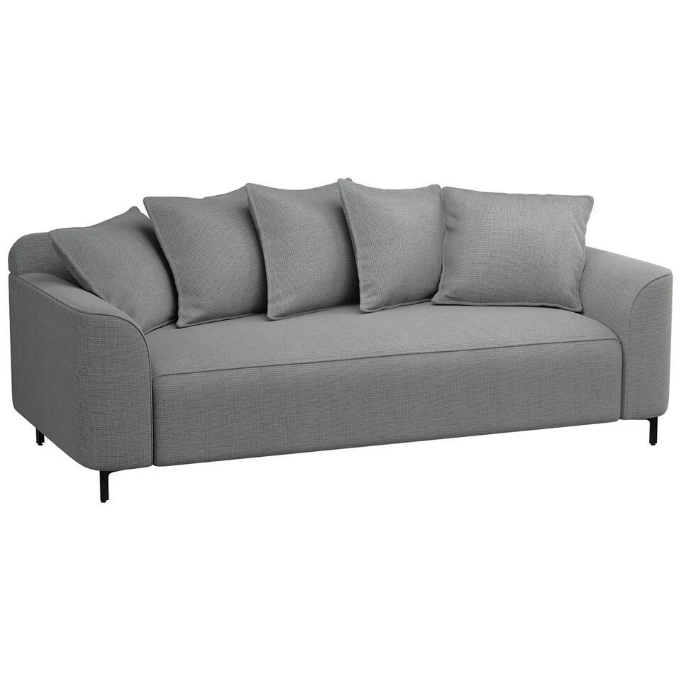 Bank Elsa 3-zits - Stof Eden - Grijs 4 Bank Elsa 3-zits - Stof Eden - Grijs - Afbeelding 2