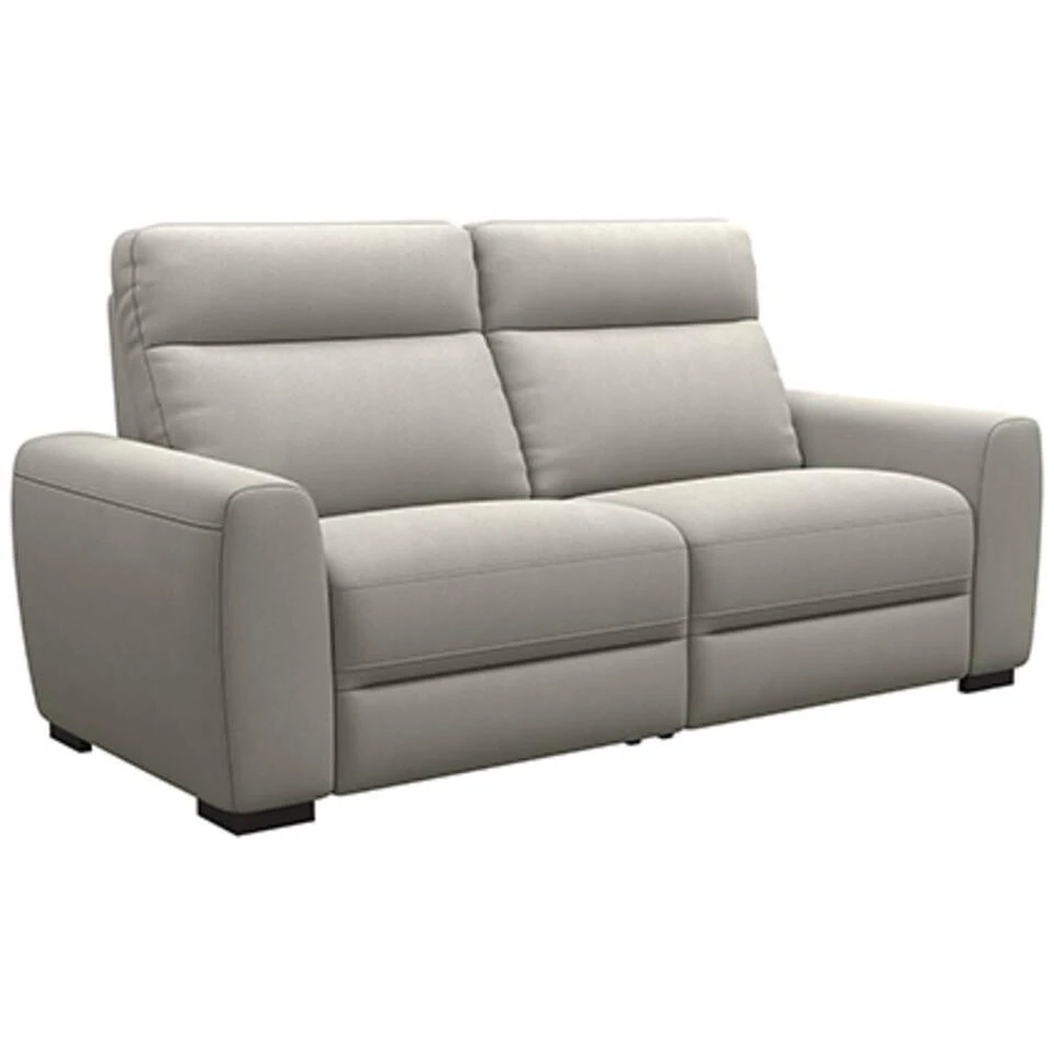 Bank James 3-zits - Stof Gaucho - Lichtgrijs 4 Bank James 3-zits - Stof Gaucho - Lichtgrijs - Afbeelding 2