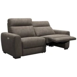 Bank James Verstelbaar 3-zits - Stof Billy Joe - Grijs -LeenBakker Winkel 10111651 0301