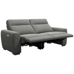 Bank James Verstelbaar 3-zits - Stof Gaucho - Donkergrijs -LeenBakker Winkel 10111652 0302