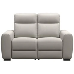 Bank James 2-zits - Stof Gaucho - Lichtgrijs