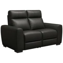 Bank James 2-zits - Stof Melbourne - Zwart -LeenBakker Winkel 10111677 0300