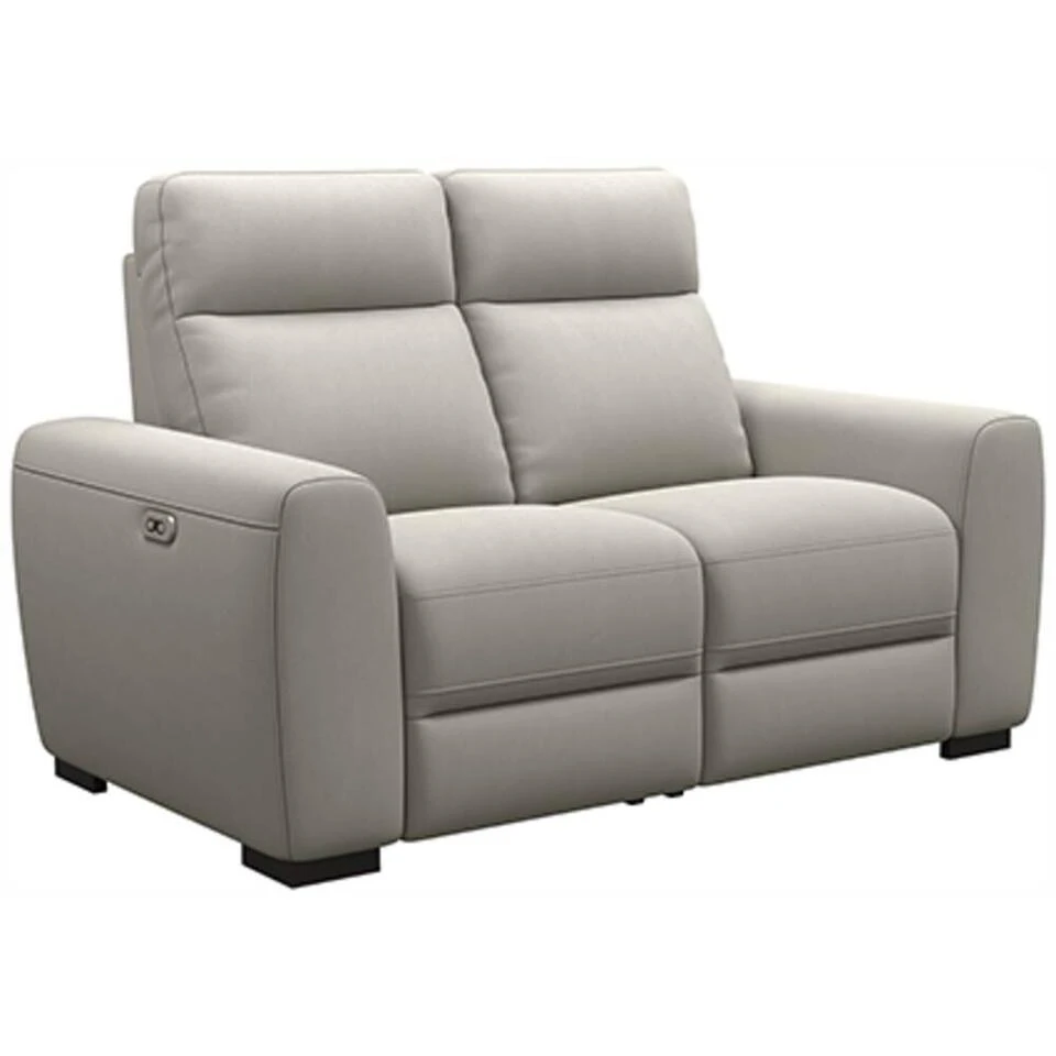 Bank James Verstelbaar 2-zits - Stof Gaucho - Lichtgrijs 4 Bank James Verstelbaar 2-zits - Stof Gaucho - Lichtgrijs - Afbeelding 2