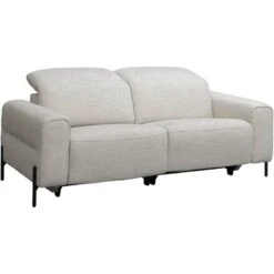 Bank Dave 3-zits - Elektrisch Verstelbaar - Lichtgrijs -LeenBakker Winkel 10112250 0300