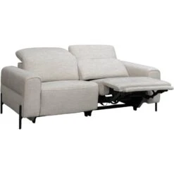 Bank Dave 3-zits - Elektrisch Verstelbaar - Lichtgrijs -LeenBakker Winkel 10112250 0302