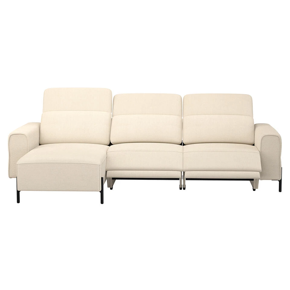 Hoekbank Dave Links - Elektrisch Verstelbaar - Crème 4 Hoekbank Dave Links - Elektrisch Verstelbaar - Crème - Afbeelding 2