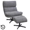 Fauteuil Bobbi Incl. Hocker - Antraciet 1 Fauteuil Bobbi Incl. Hocker - Antraciet -LeenBakker Winkel 10201089