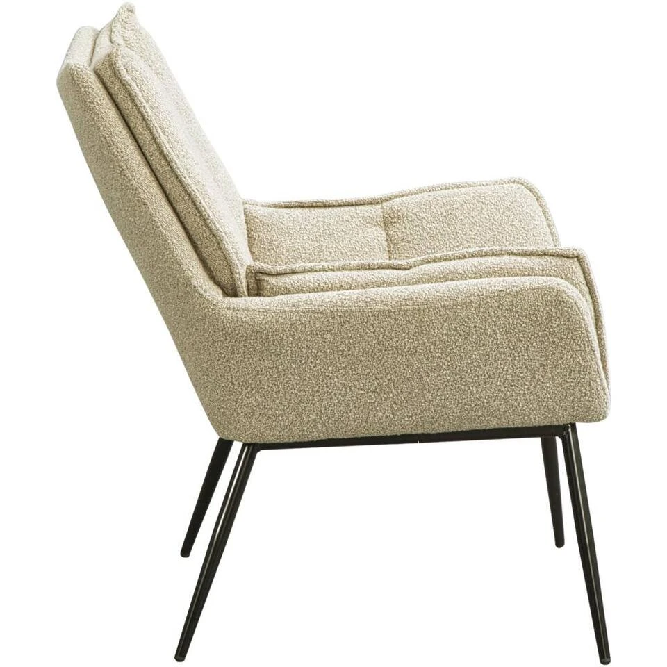 Fauteuil Cato - Beige 5 Fauteuil Cato - Beige - Afbeelding 3