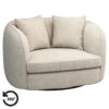 Loveseat Enzio - Stof Wandy - Champagne 1 Loveseat Enzio - Stof Wandy - Champagne -LeenBakker Winkel 10201241