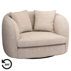 Loveseat Enzio - Stof Wales - Taupe