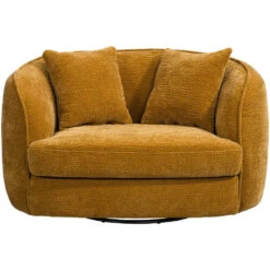 Loveseat Enzio - Stof Elephant - Okergeel -LeenBakker Winkel 10201256 0100