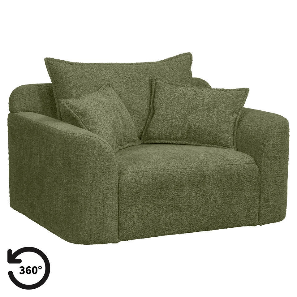 Loveseat Elsa - Stof Anthology - Groen 3 Loveseat Elsa - Stof Anthology - Groen