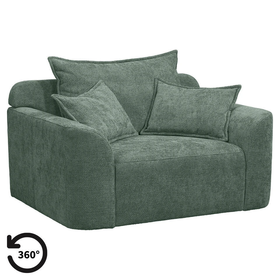 Loveseat Elsa - Stof Eden - Saliegroen 3 Loveseat Elsa - Stof Eden - Saliegroen