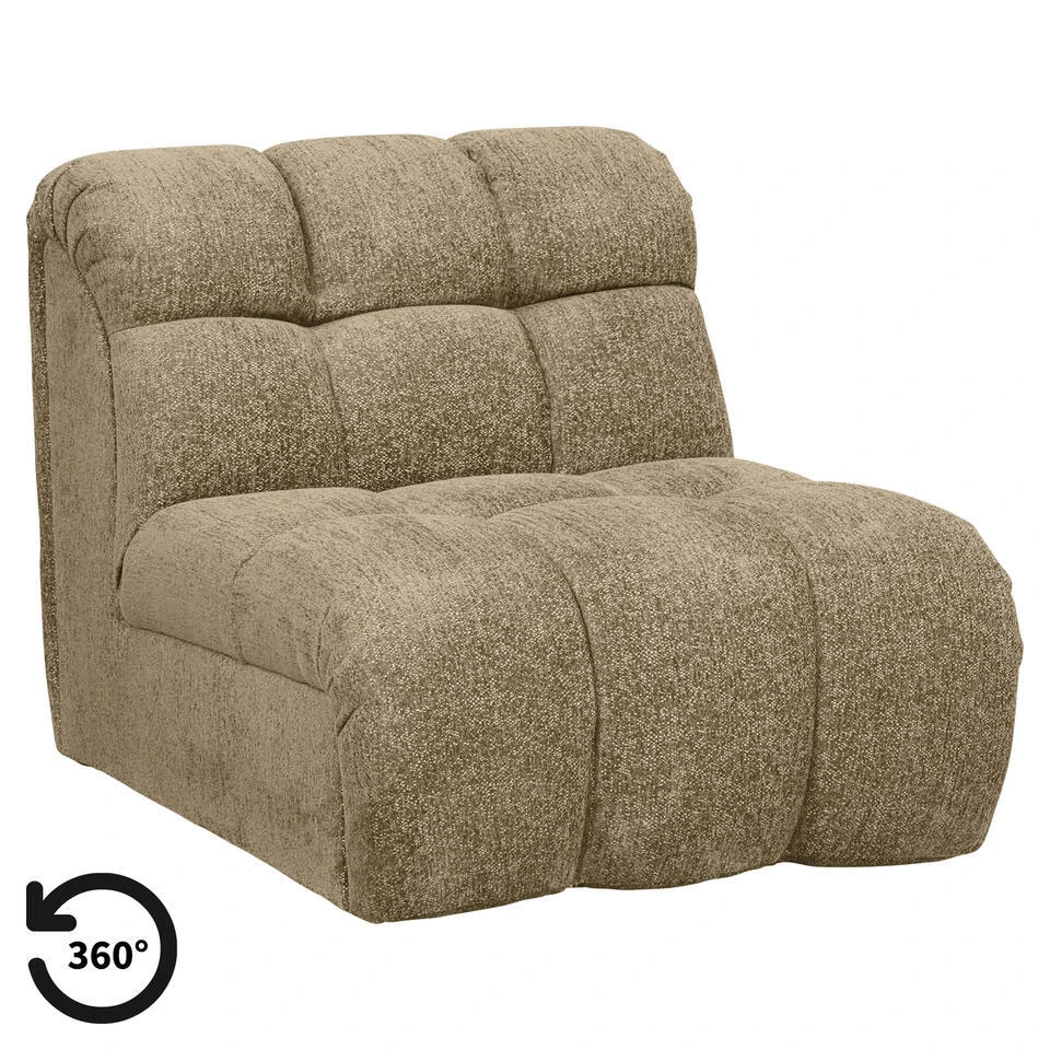 Draaifauteuil Beau - Stof Raven - Taupe 3 Draaifauteuil Beau - Stof Raven - Taupe