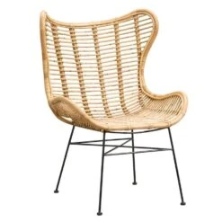 Fauteuil Jasmine - Rotan/metaal - Naturel -LeenBakker Winkel 10207005 0300