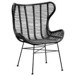 Fauteuil Jasmine - Rotan - Zwart -LeenBakker Winkel 10207009 0300