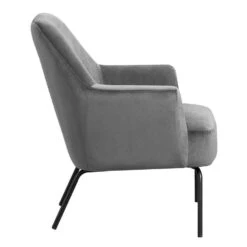 Fauteuil Hamburg - Fluweel - Donkergrijs 9 Fauteuil Hamburg - Fluweel - Donkergrijs -LeenBakker Winkel 10207453 8000