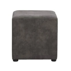 Hocker Nando - Antraciet - 45x45x45 Cm