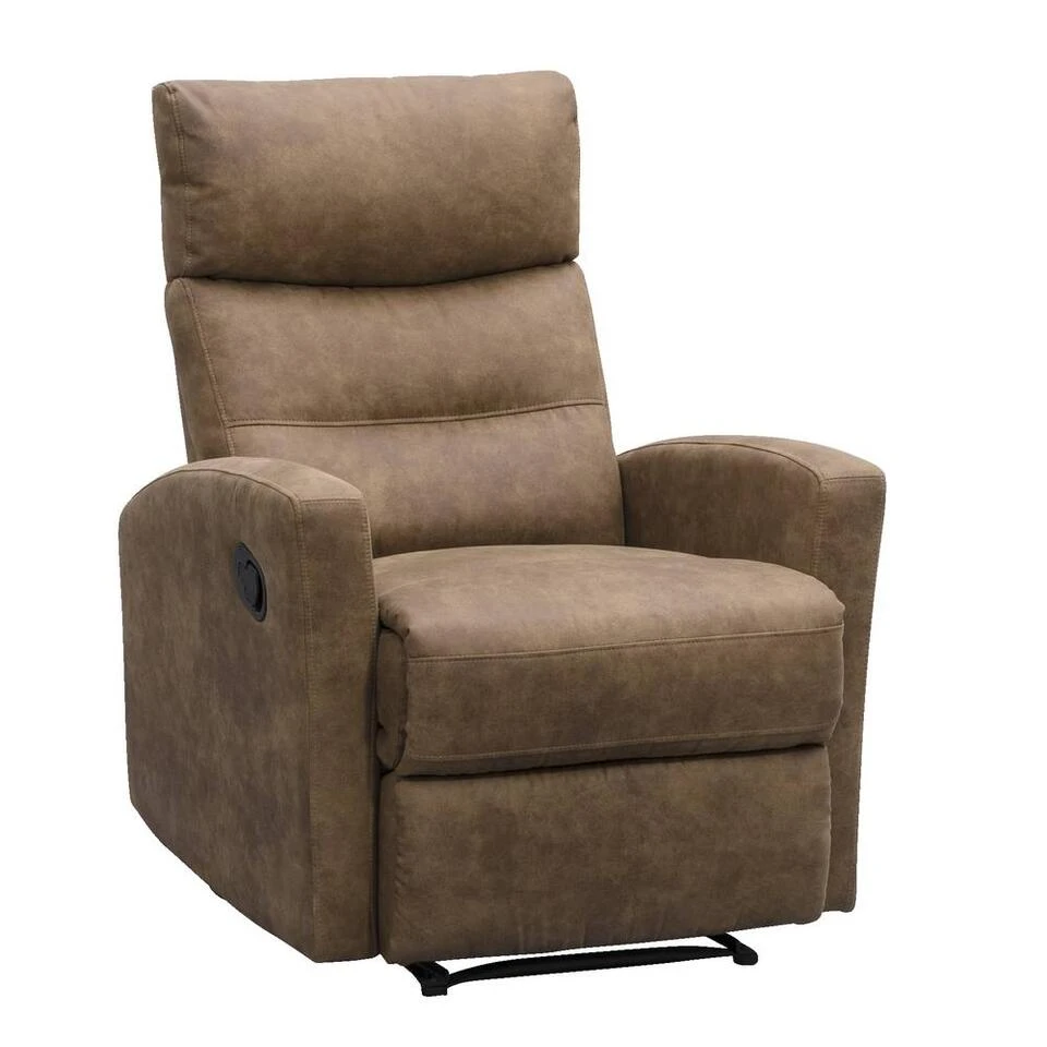 Relaxfauteuil Jackson - Stof - Lichtbruin 3 Relaxfauteuil Jackson - Stof - Lichtbruin