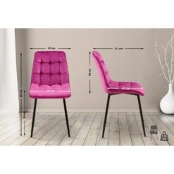 CLP Eetkamerstoel Gifford Mat Zwart Frame - Fluweel - Purper 10 CLP Eetkamerstoel Gifford Mat Zwart Frame - Fluweel - Purper -LeenBakker Winkel 102e4023bcf44dc99e7972afe3a52920