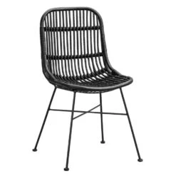 Eetkamerstoel Justin - Rotan - Zwart -LeenBakker Winkel 10300477 0300