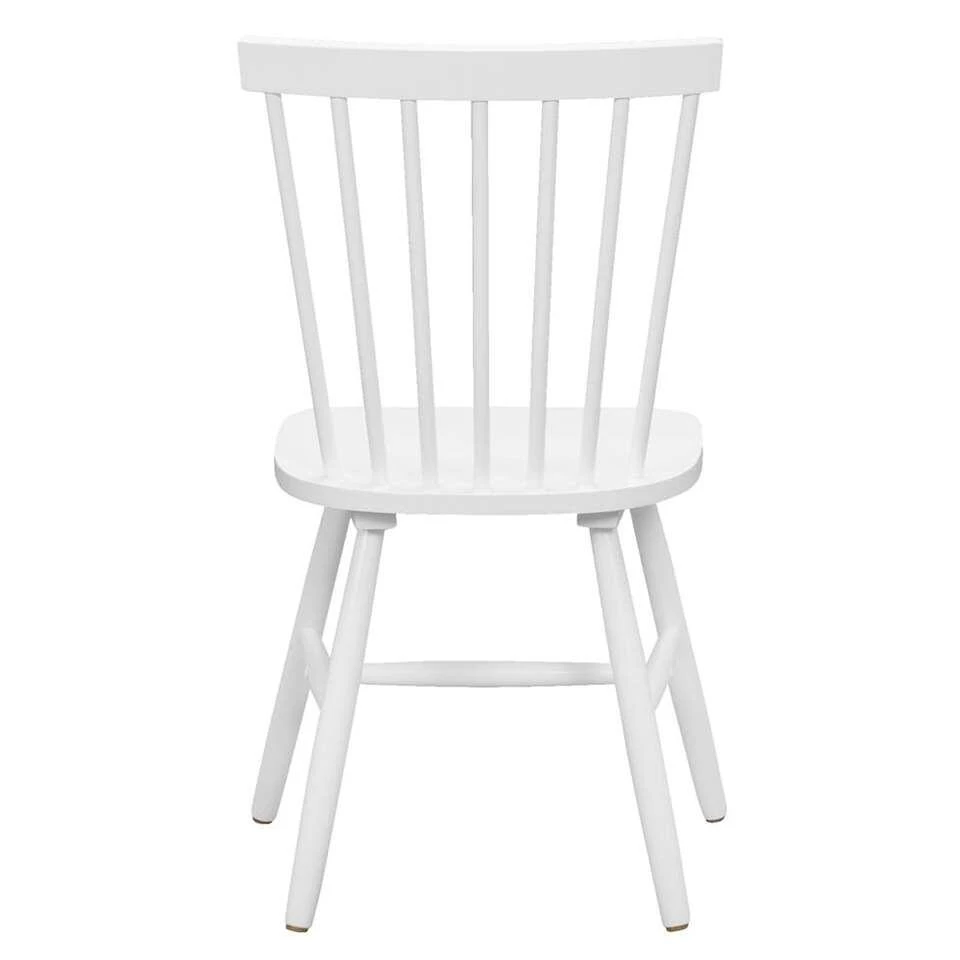 Eetkamerstoel Skeby - Hout - Wit (2 Stuks) 4 Eetkamerstoel Skeby - Hout - Wit (2 Stuks) - Afbeelding 2