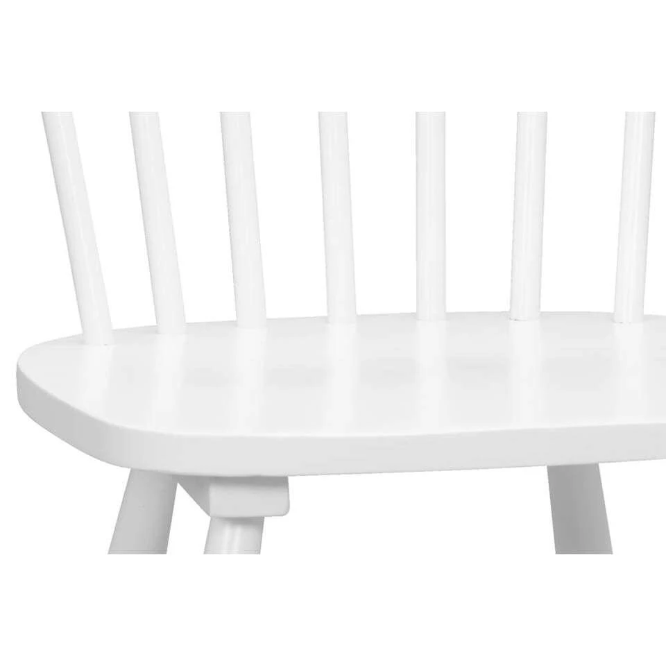 Eetkamerstoel Skeby - Hout - Wit (2 Stuks) 6 Eetkamerstoel Skeby - Hout - Wit (2 Stuks) - Afbeelding 4