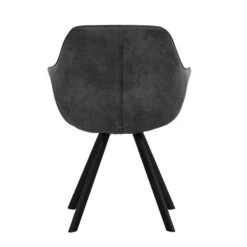 Eetkamerstoel Bas - Stof - Grijs -LeenBakker Winkel 10302432 0900