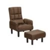 Beliani Fauteuil OLAND - Bruin Polyester -LeenBakker Winkel 1109192130
