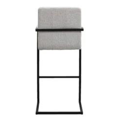 Barkruk Lizzy - Bouclé - Lichtgrijs -LeenBakker Winkel 11159030 0900