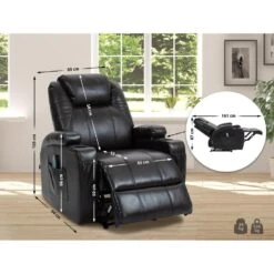 CLP Fauteuil Galena Zwart Frame - Kunstleer - Bruin -LeenBakker Winkel 112513daa7614d6e8aa182e2072d3848