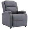 VidaXL Fauteuil Verstelbaar Stof Donkergrijs -LeenBakker Winkel 1141610881