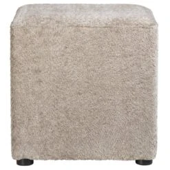 Poef Cloe - Zand - 43x43x43 Cm