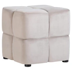 Poef Blokkie - Taupe - 43x43x43 Cm 5 Poef Blokkie - Taupe - 43x43x43 Cm -LeenBakker Winkel 11999537 0300