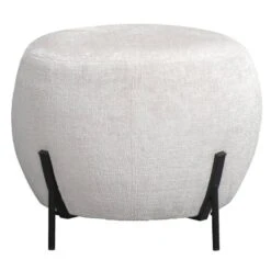 Poef Rosaly - Beige - Ø45x35 Cm