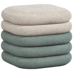 Poef Toledo - Grijs/groen - 41xØ38 Cm 5 Poef Toledo - Grijs/groen - 41xØ38 Cm -LeenBakker Winkel 11999598 0300