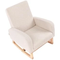 NORBY - Schommelstoel Voor Kinderen - Lichtbeige - Bouclé -LeenBakker Winkel 11cc2f5441644a00a7c1b9c6d76ac7c7
