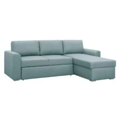 Slaapbank Bern Met Opbergruimte - Grijs/groen - 85x226x165 Cm -LeenBakker Winkel 12600390 0300