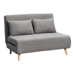 Slaapbank Luzern - Grijs - 81x121x90 Cm 7 Slaapbank Luzern - Grijs - 81x121x90 Cm -LeenBakker Winkel 12600465 0300