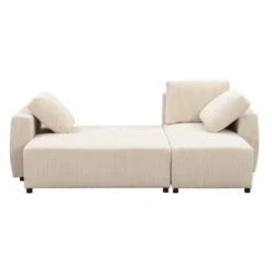 Slaapbank Novara - Ecru - 85x230x155 Cm -LeenBakker Winkel 12600485 0101