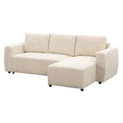 Slaapbank Novara - Ecru - 85x230x155 Cm -LeenBakker Winkel 12600485 0303