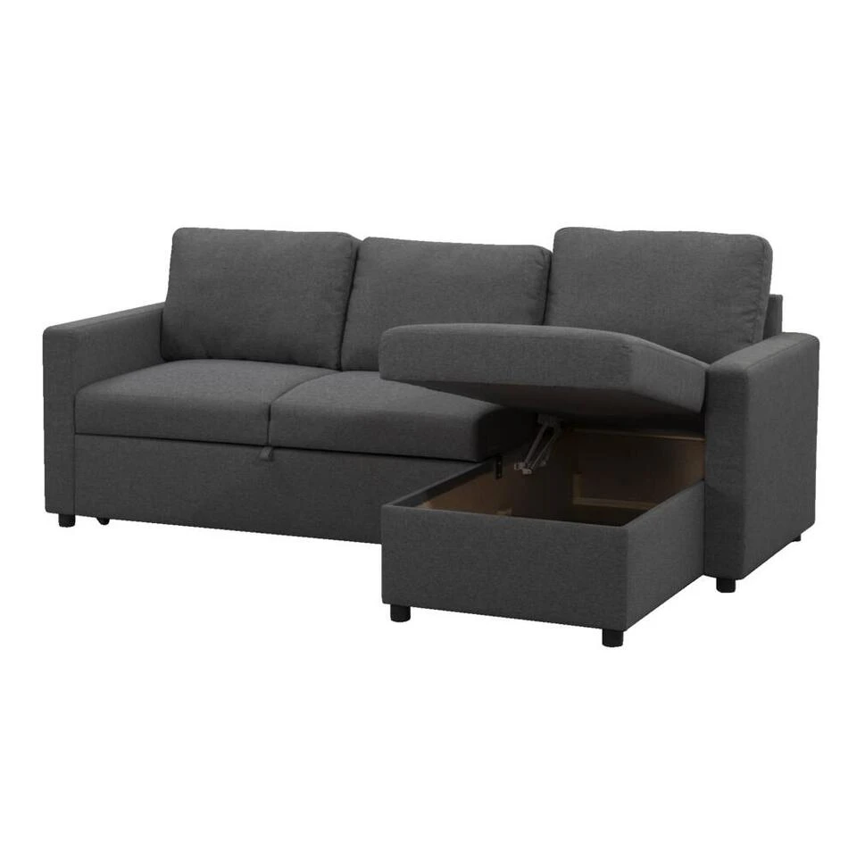 Slaapbank Turijn Met Opbergruimte - Antraciet - 82x215x145 Cm 12 Slaapbank Turijn Met Opbergruimte - Antraciet - 82x215x145 Cm - Afbeelding 10