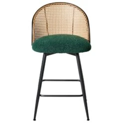 NATHAN - Barkruk Set Van 2 - Groen - 91 Cm - Bouclé -LeenBakker Winkel 126c6ff1446741e587215e7ccb4b50c8