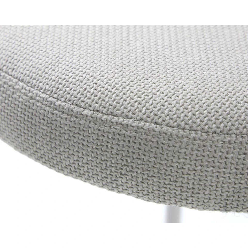 Poef Beige Stof - 43,5x44x48cm - Pelican 5 Poef Beige Stof - 43,5x44x48cm - Pelican - Afbeelding 3