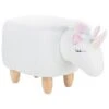 Beliani Dierenhocker UNICORN - Wit Polyester, Katoen -LeenBakker Winkel 1324632325